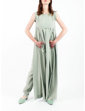 2 in 1 jumpsuit with dress on the front