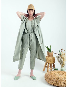 2 in 1 jumpsuit with vest included 