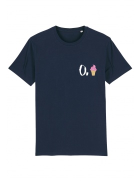 O. ice cream T-shirt - white writing