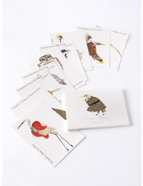 Fashion Birds postcards set #5