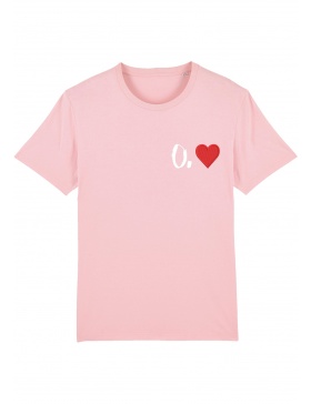 O. heart T-shirt - white writing