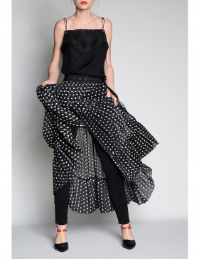 Black & white dots skirt