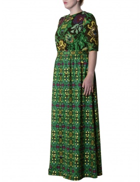 Maxi green dress