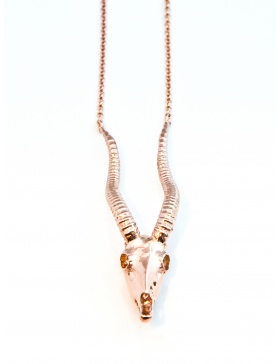 Antelope necklace rose