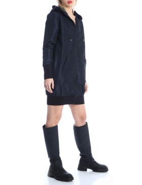 Taffeta hoodie dress