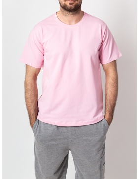 Basic Pink Men T-shirt