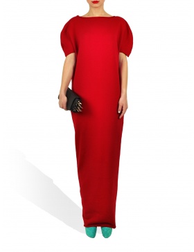 Maxi Lenght Princely Dress in Lipstick