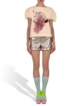 Princely Cherry Blossom Girl T-shirt in Vanilla