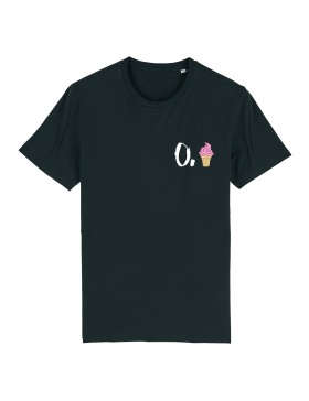 O. ice cream T-shirt - white writing