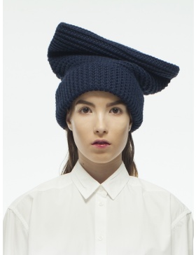 Knitted blue cap