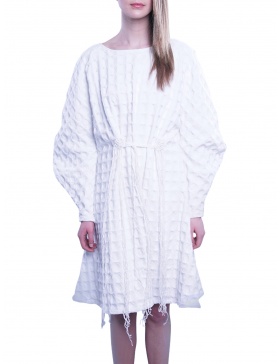 Texturised Cotton Dress