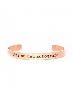 Azi nu dau autografe Rose Gold Bracelet