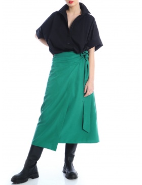 Overlaid tencel skirt